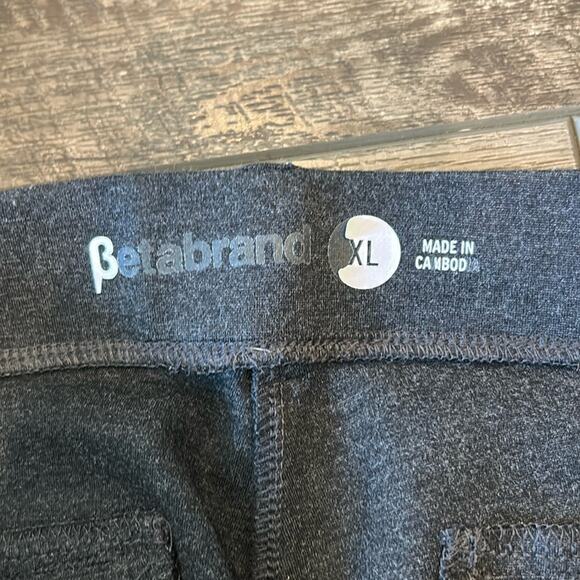 Betabrand Crop Dress Yoga Charcoal Gray Stretch Workwear Pant Size XL - Picture 5 of 8